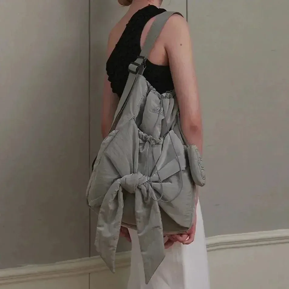 Stylish Drawstring Backpack for Women: High-Capacity & Fashionable Nylon