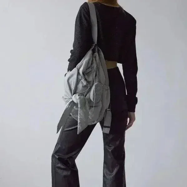 Stylish Drawstring Backpack for Women: High-Capacity & Fashionable Nylon
