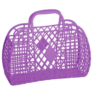 Sun Jellies Large Retro Basket - Purple