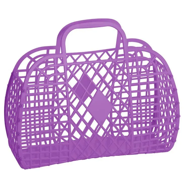 Sun Jellies Large Retro Basket - Purple