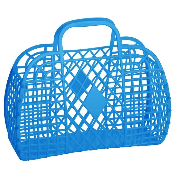 Sun Jellies Large Retro Basket - Royal Blue