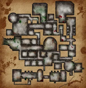Sunless Citadel Fantasy Map