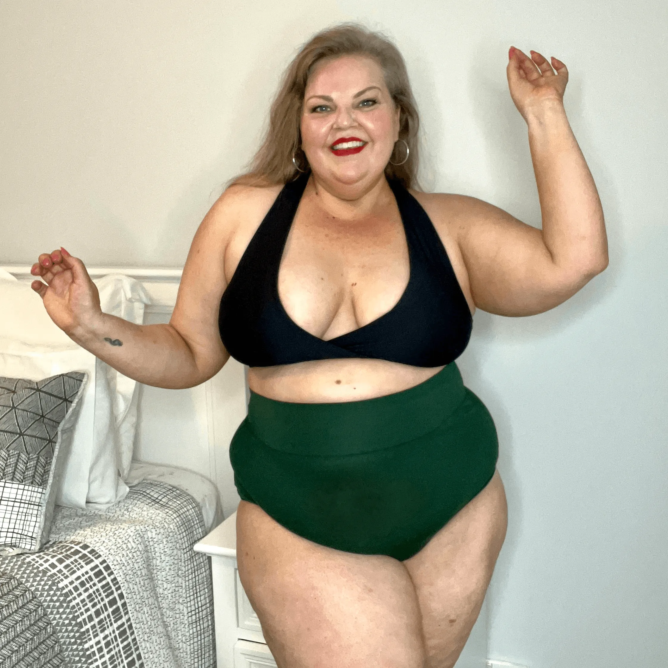 Super High Waist Panties - Hit the Bottle Green
