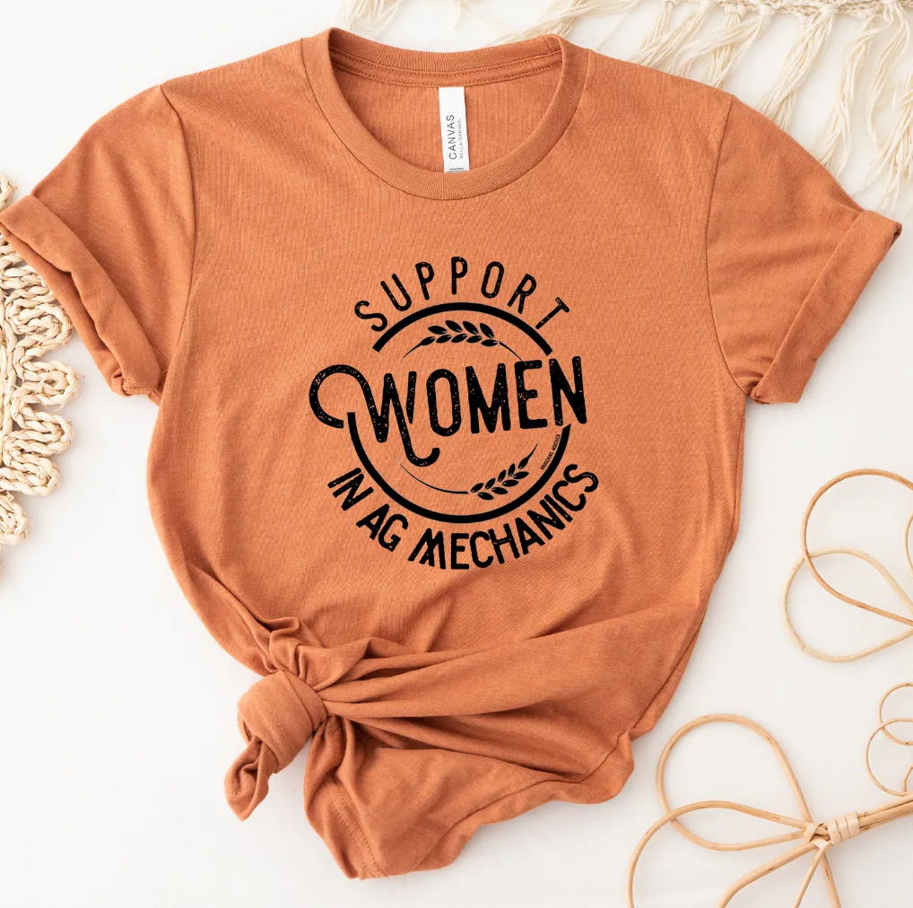 Support Women in AG Mechanics T-Shirt (XS-4XL) - Multiple Colors!