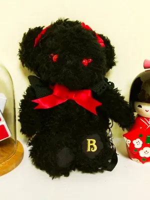 Sweet Lolita Backpack Bow Embroidered Plush 2 Way Black Lolita Bag
