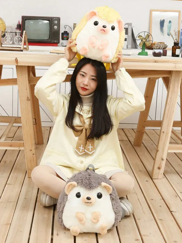 Sweet Lolita Handbag Grey Long Plush Backpack Lolita Accessories