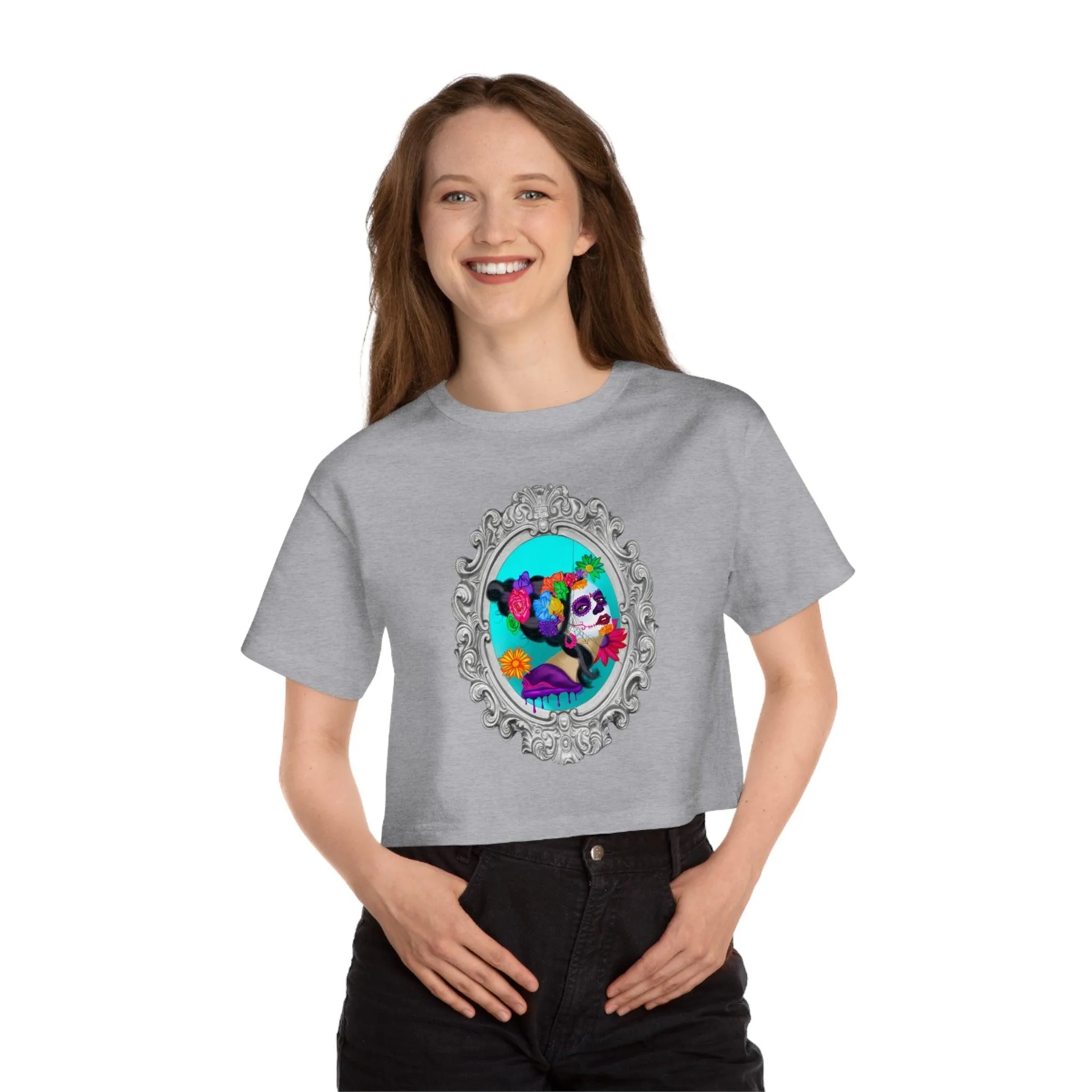 Sweet Sorrow Champion Women's Heritage Cropped T-Shirt
