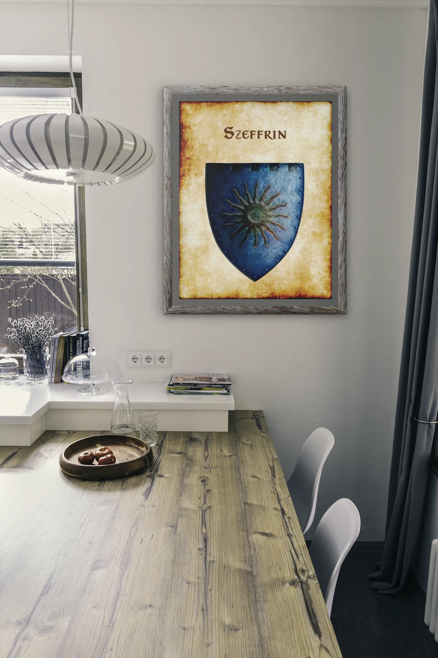 Szeffrin Heraldry of Greyhawk Anna Meyer Cartography Canvas Art Print