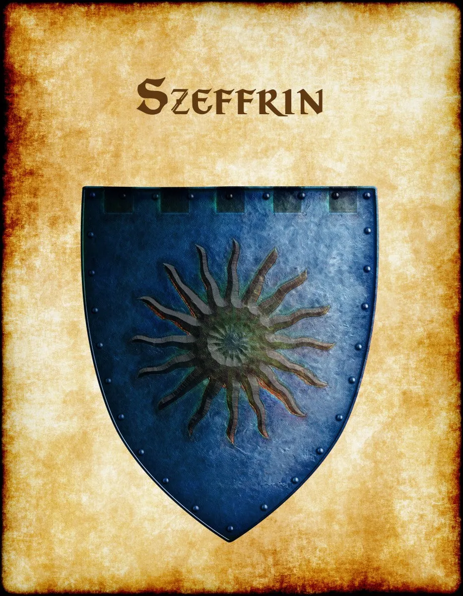 Szeffrin Heraldry of Greyhawk Anna Meyer Cartography Canvas Art Print