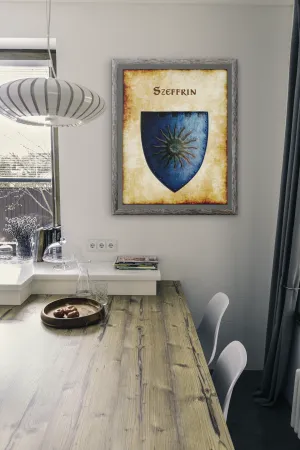 Szeffrin Heraldry of Greyhawk Anna Meyer Cartography Canvas Art Print