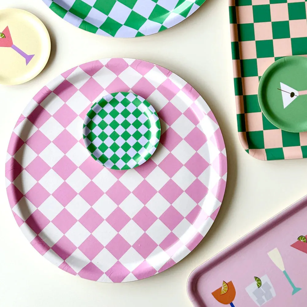 Tablett "Checker Round 31 cm"