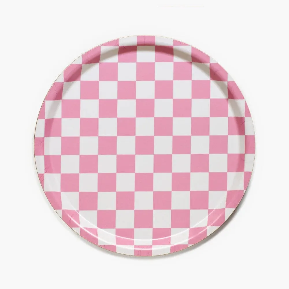 Tablett "Checker Round 31 cm"
