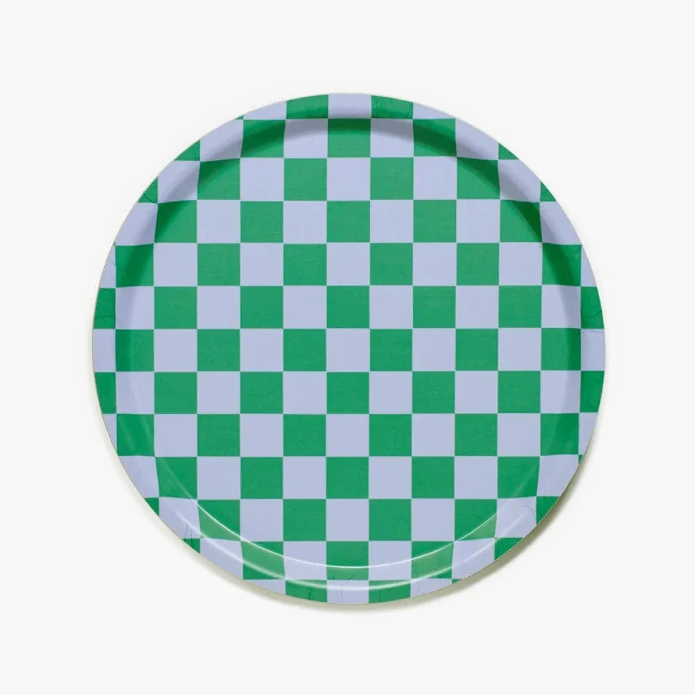 Tablett "Checker Round 31 cm"