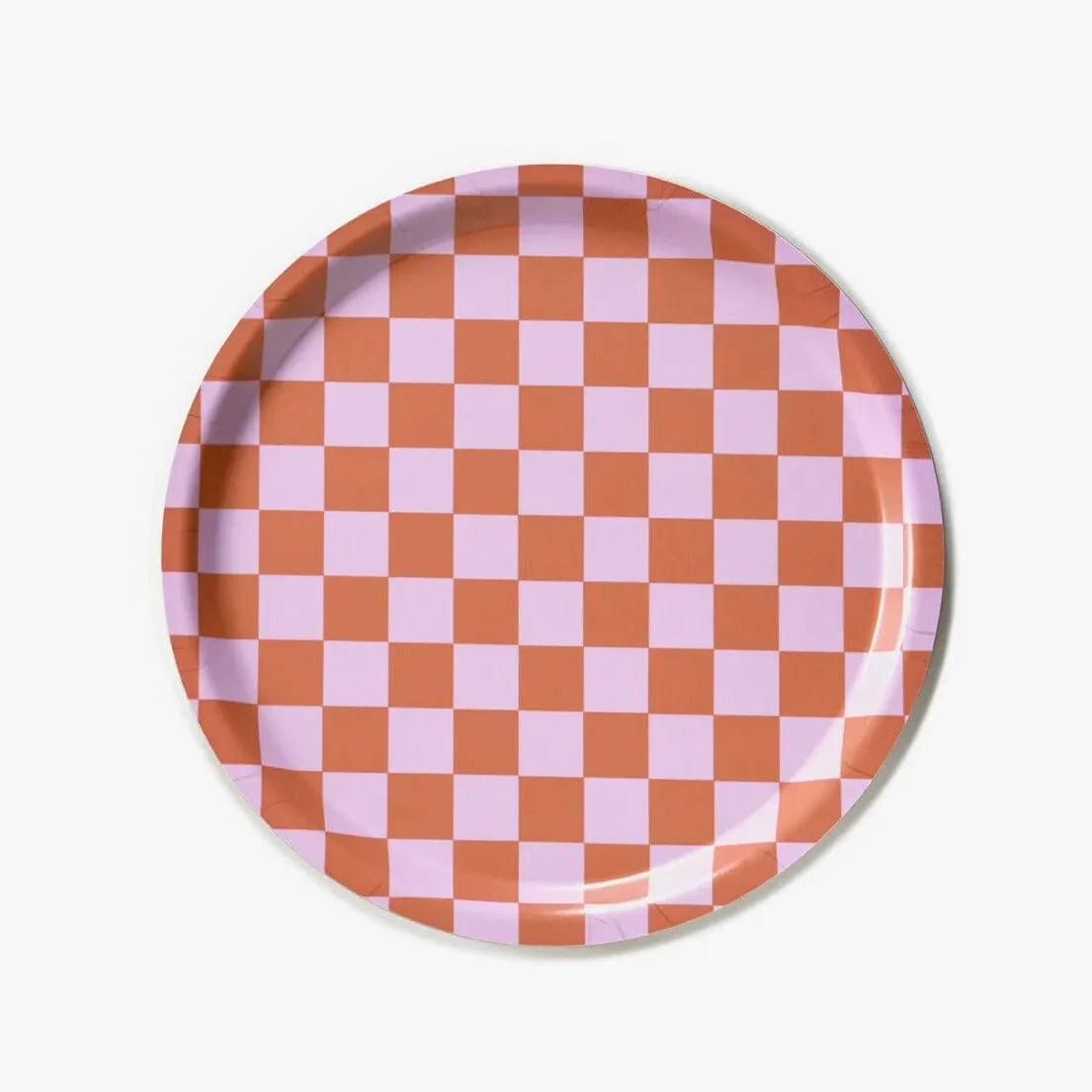 Tablett "Checker Round 31 cm"