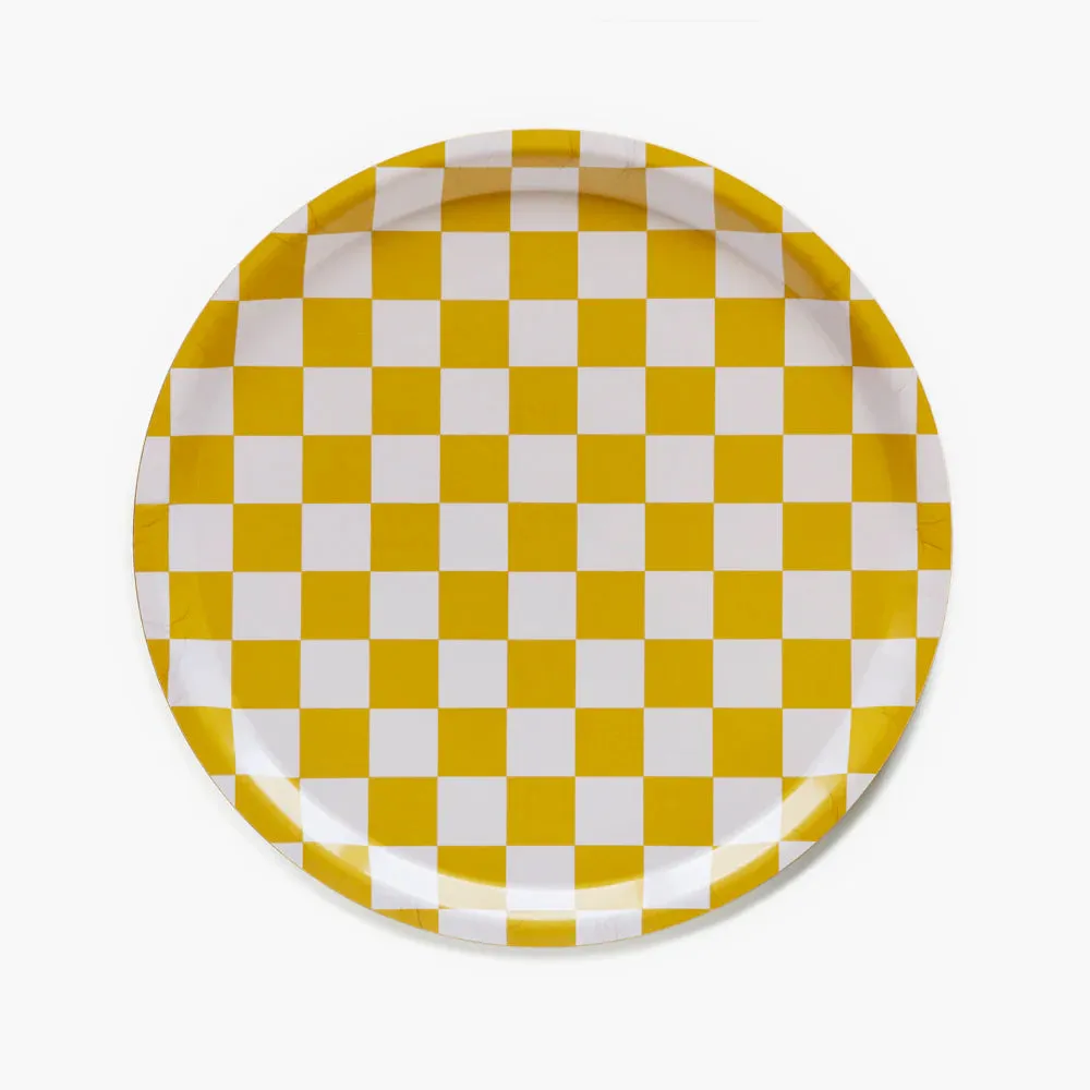Tablett "Checker Round 31 cm"