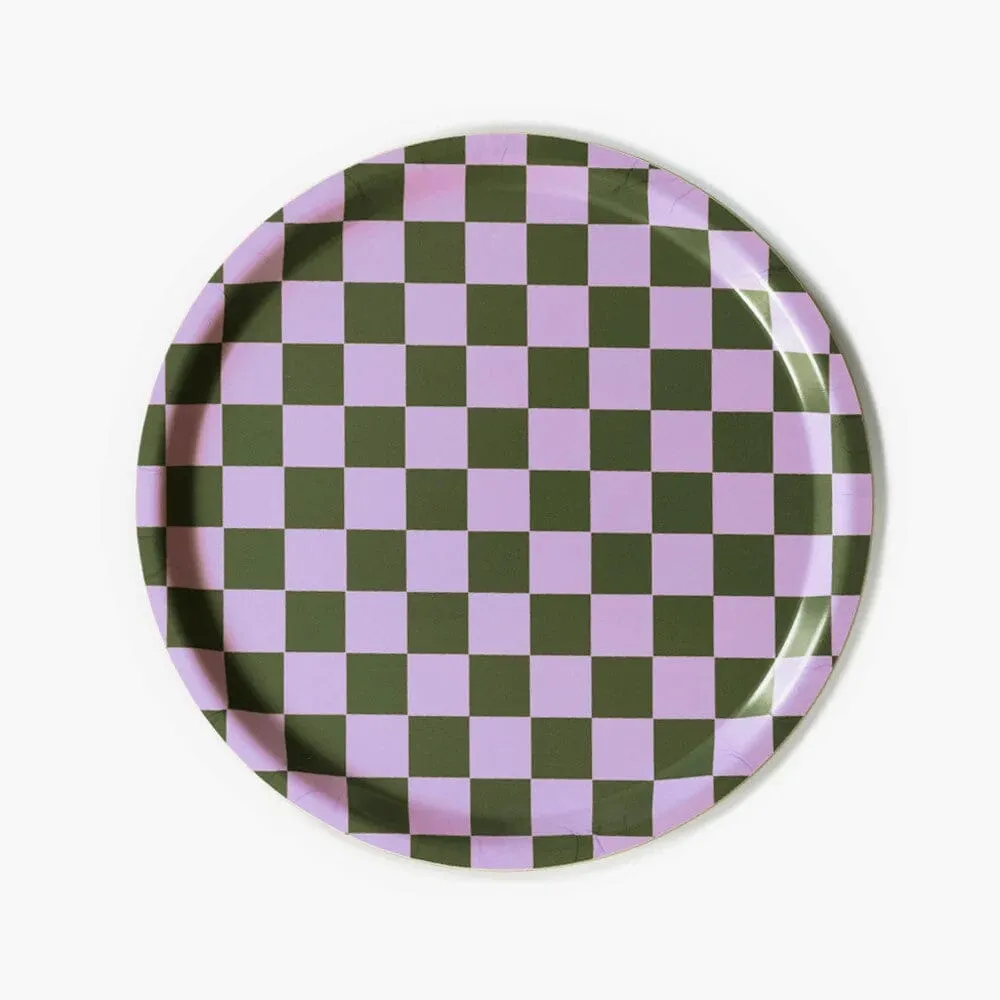 Tablett "Checker Round 31 cm"