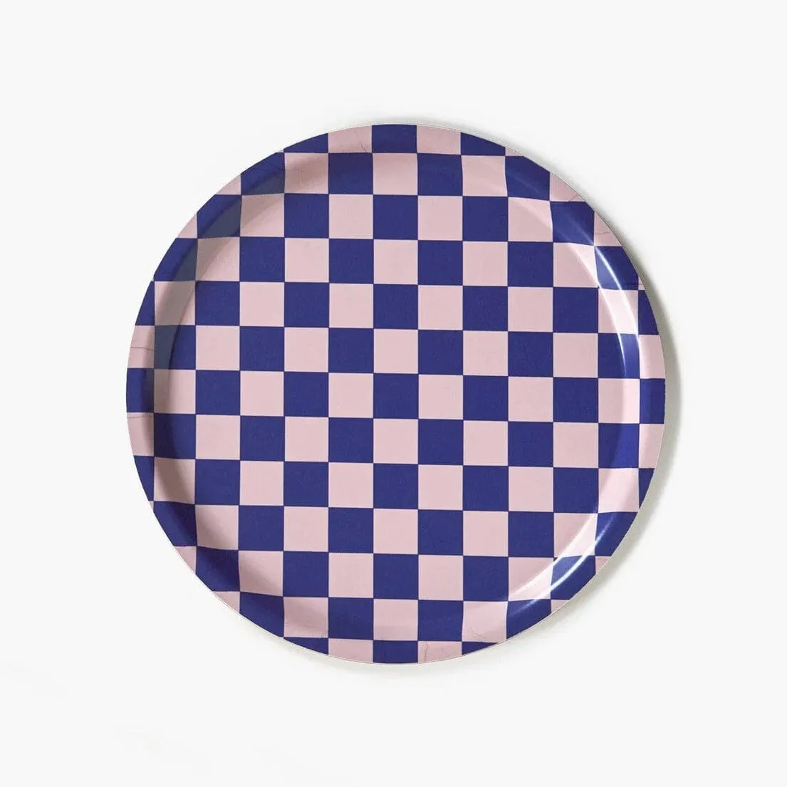 Tablett "Checker Round 31 cm"