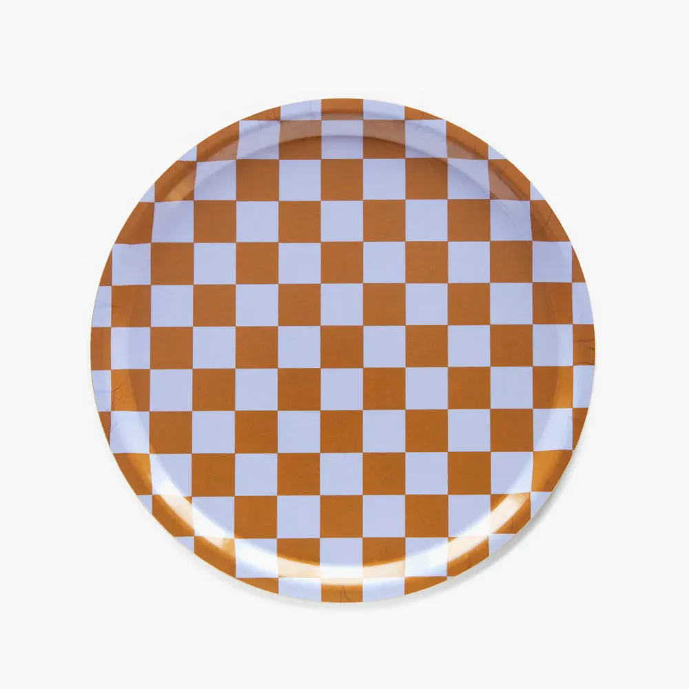 Tablett "Checker Round 31 cm"