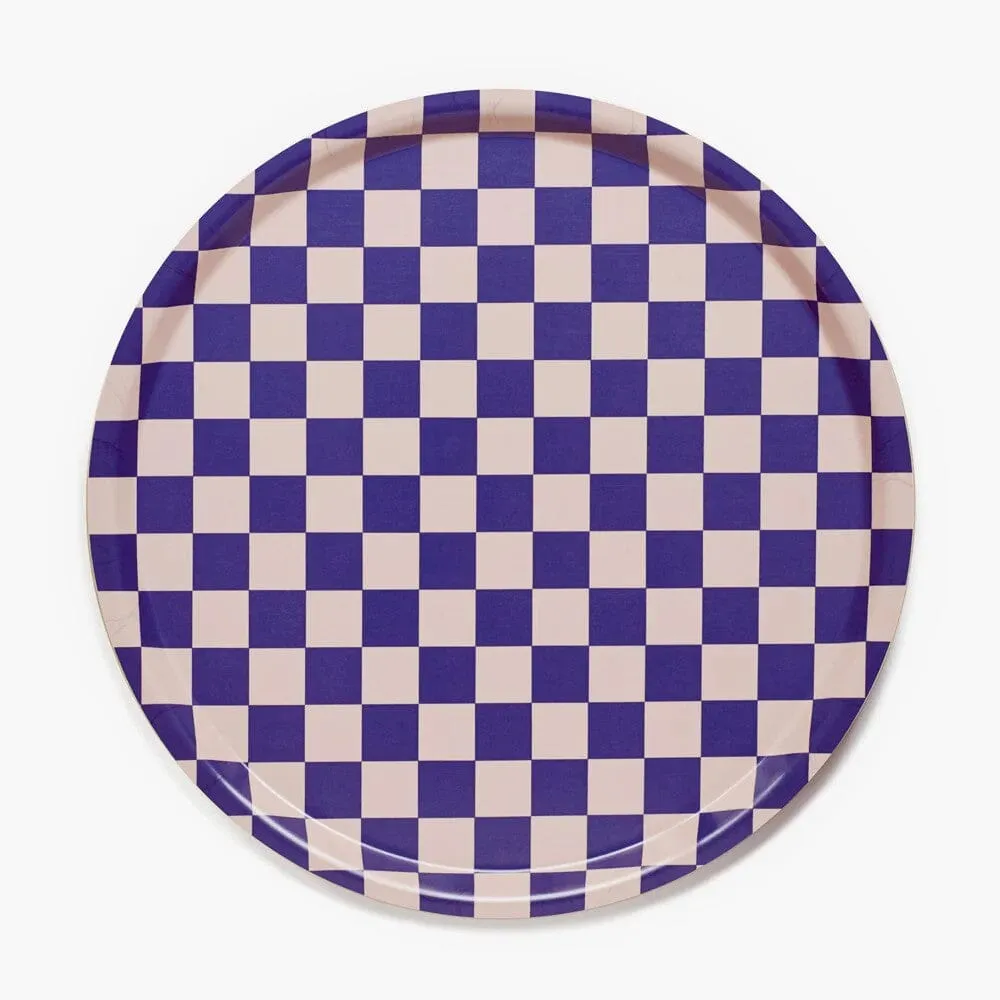 Tablett "Checker Round 38 cm"