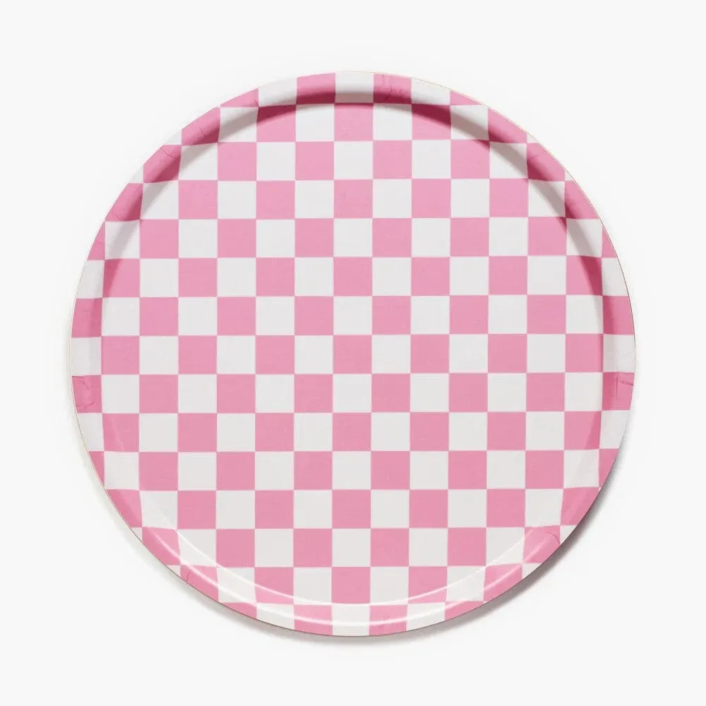 Tablett "Checker Round 38 cm"