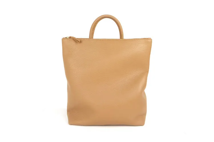 Tan Leather Backpack