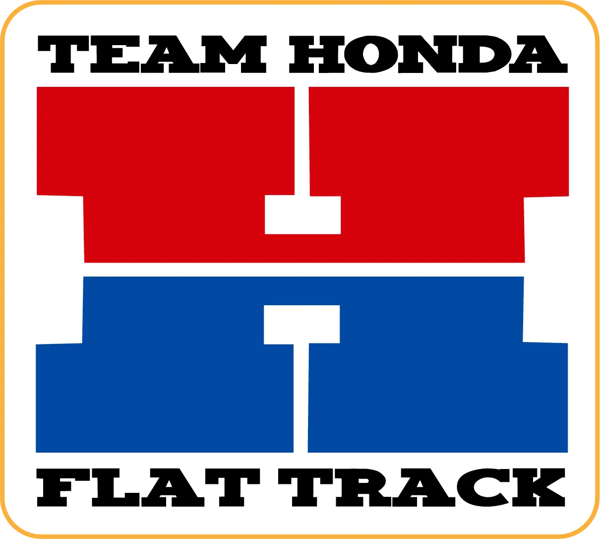Team Honda Flat Track Sticker