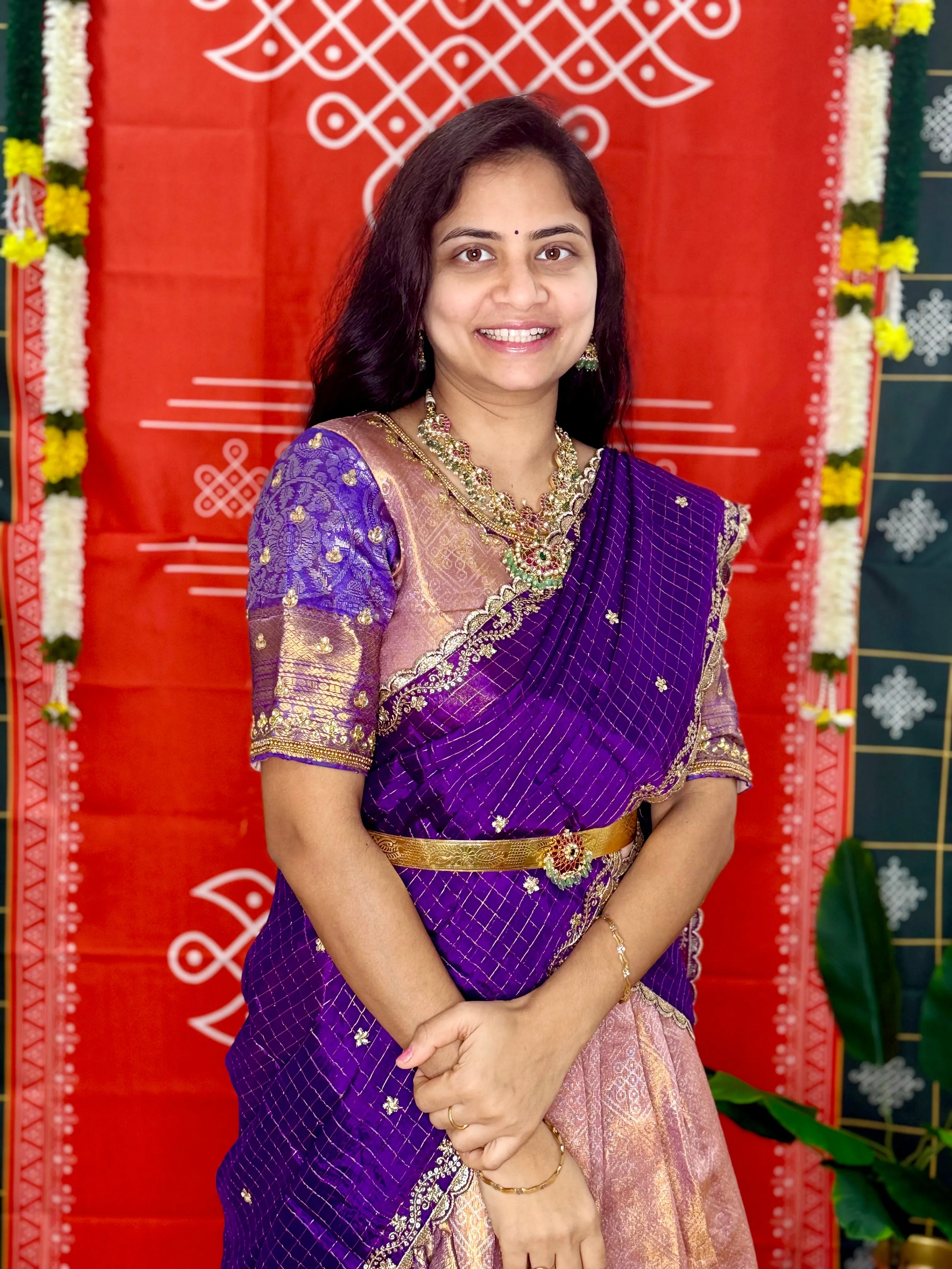 Teen/Adult Large - Semi Kanchipattu Brocade Lehanga Set