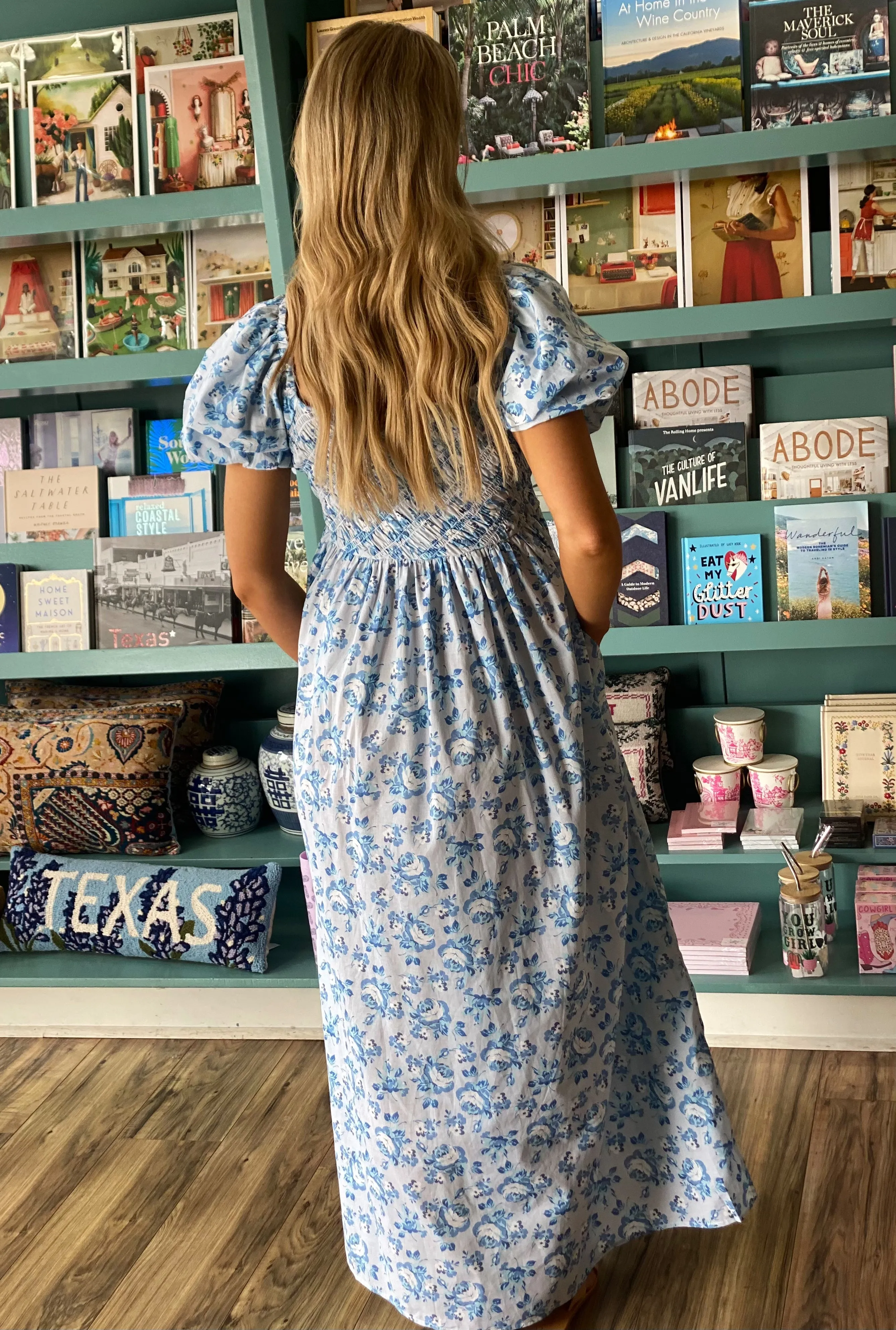 Teighen Smocked Floral Dress