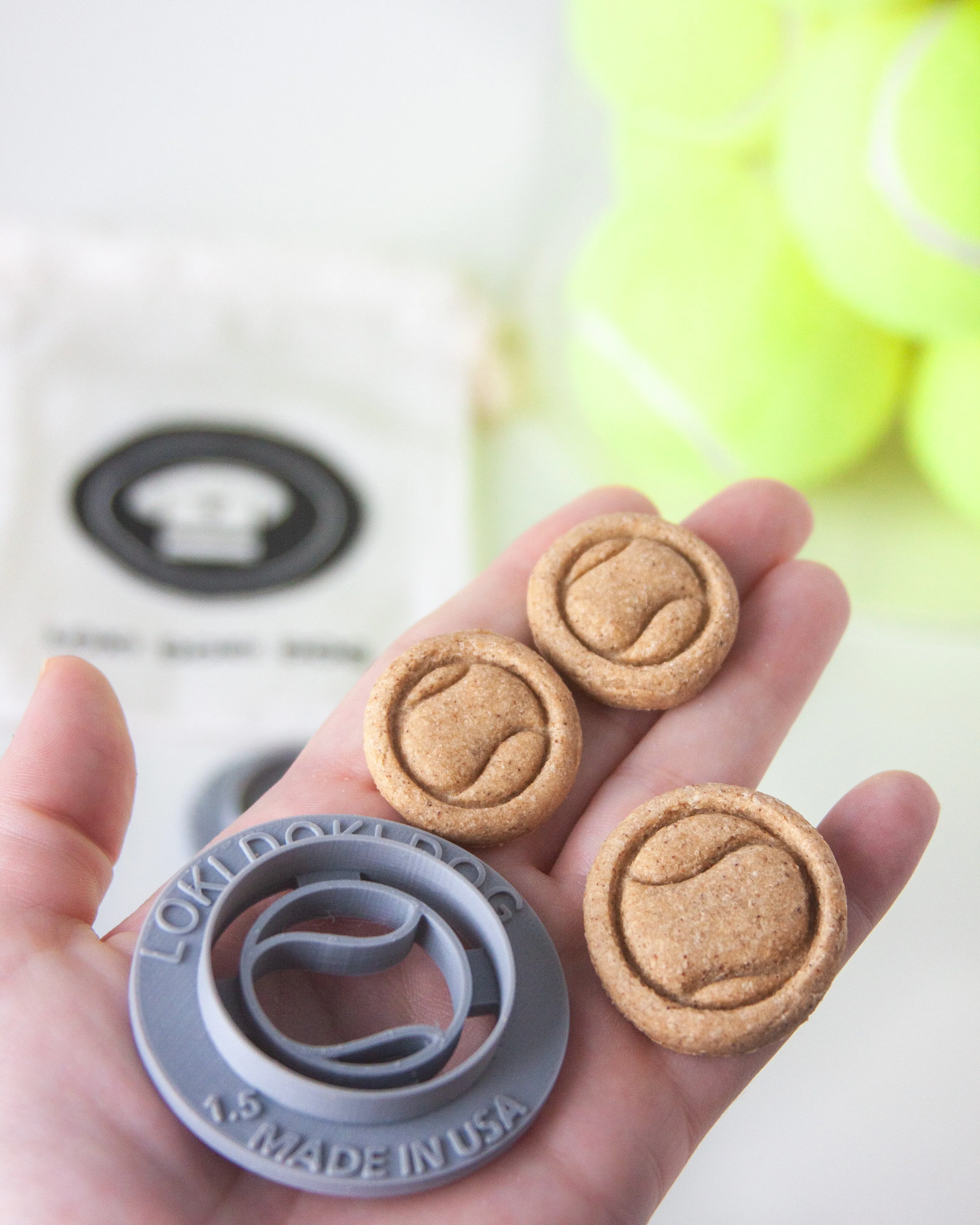 Tennis Ball Shaped Cookie Cutter (PLAIN with no words)