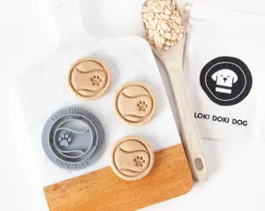 Tennis Ball Shaped Cookie Cutter (with PAW)