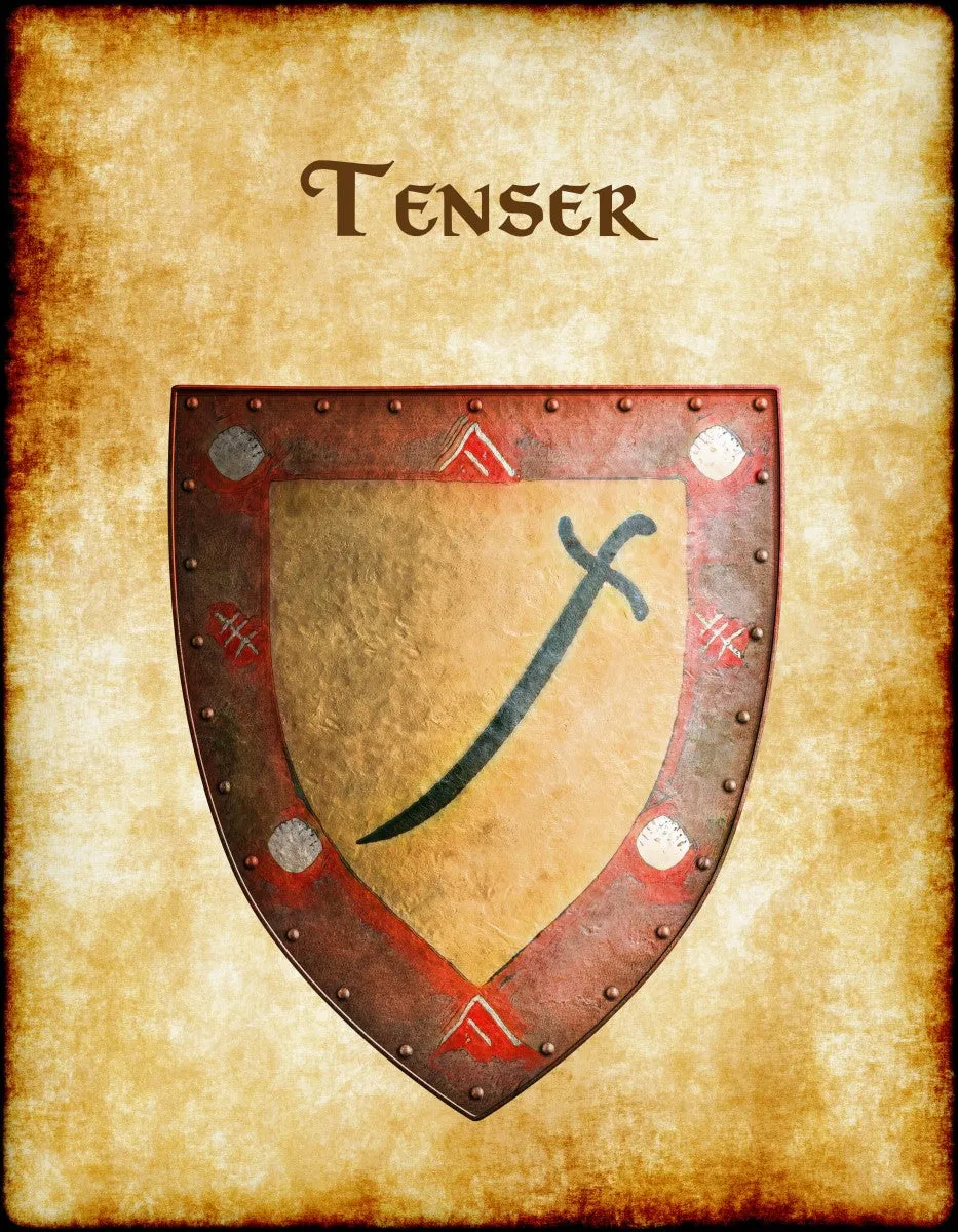 Tenser Heraldry of Greyhawk Anna Meyer Cartography Canvas Art Print