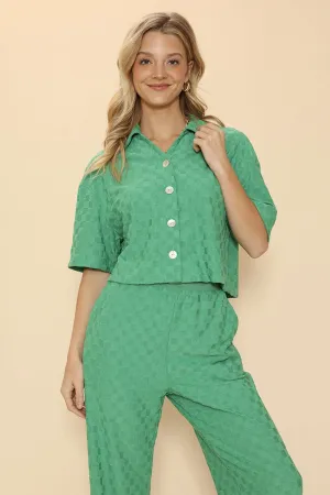 Terry checker pant set