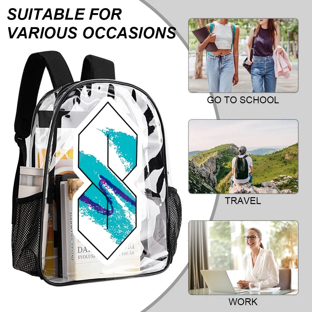 The Cool S Jazz Solo Cup Pattern Transparent Backpack 17 Inch