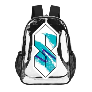 The Cool S Jazz Solo Cup Pattern Transparent Backpack 17 Inch