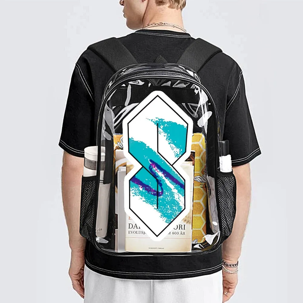 The Cool S Jazz Solo Cup Pattern Transparent Backpack 17 Inch