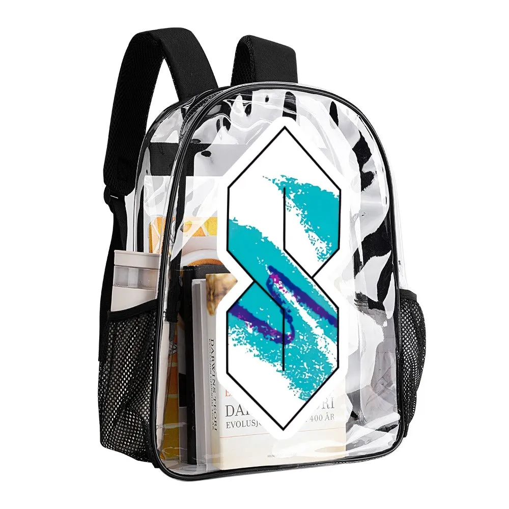 The Cool S Jazz Solo Cup Pattern Transparent Backpack 17 Inch