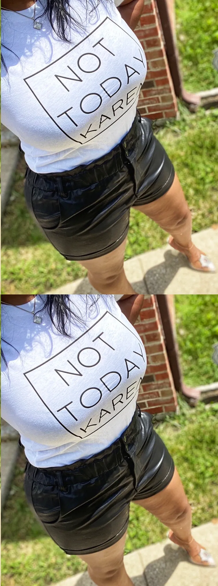 The “Foxy” Faux Leather Shorts