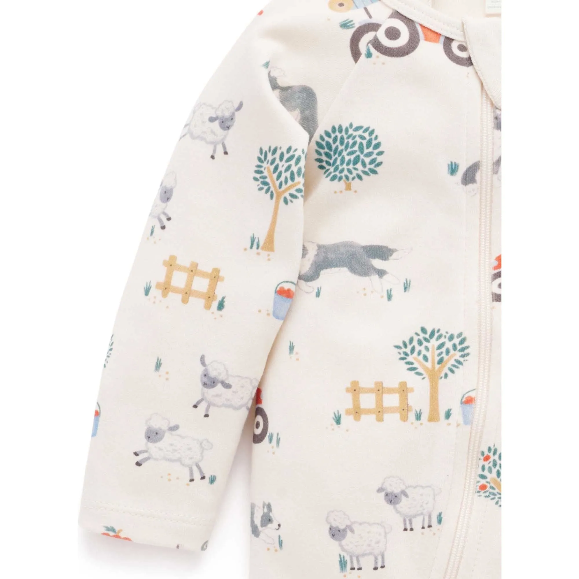 Thick Zip Growsuit - Hearding Sheep