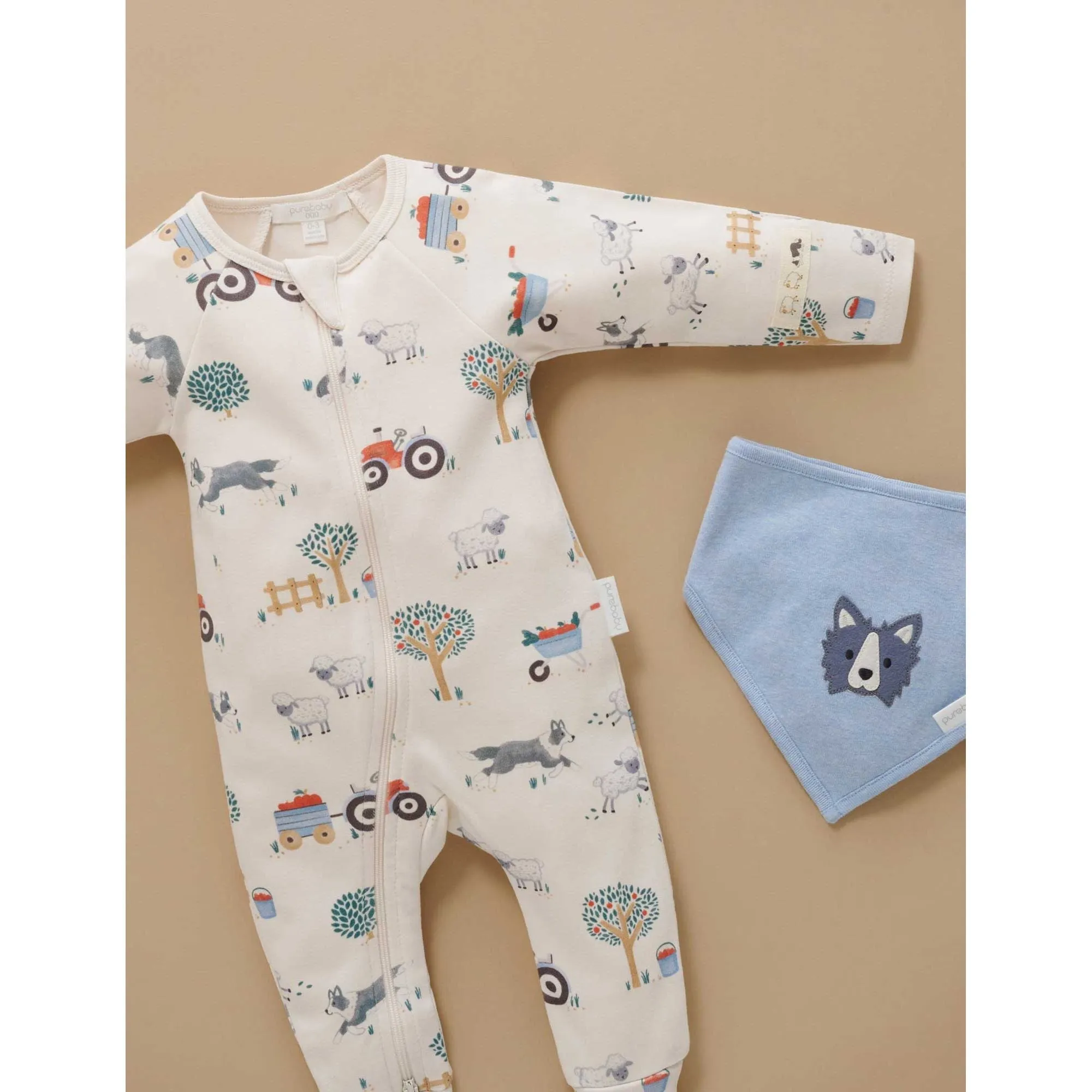 Thick Zip Growsuit - Hearding Sheep