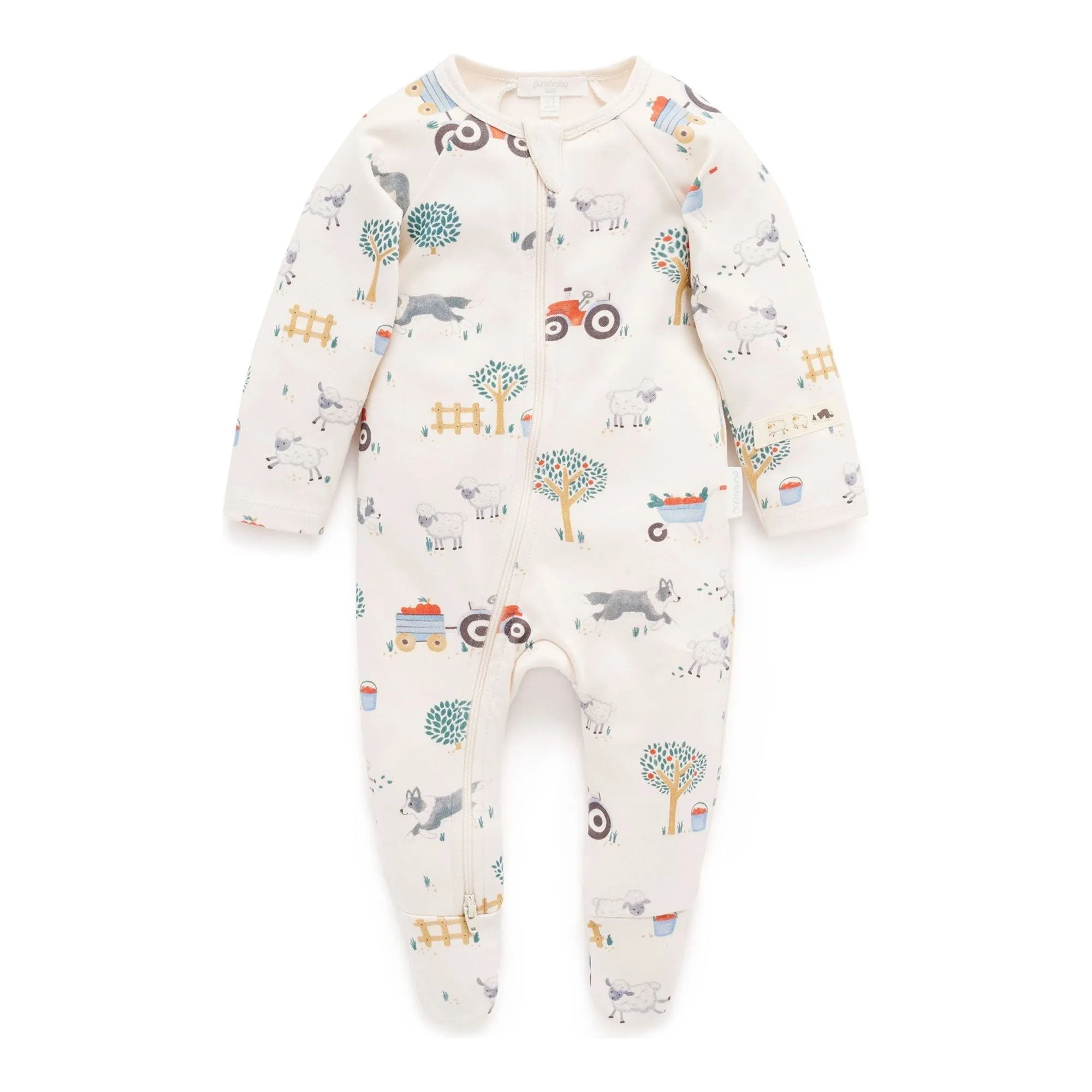 Thick Zip Growsuit - Hearding Sheep