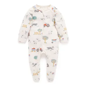 Thick Zip Growsuit - Hearding Sheep