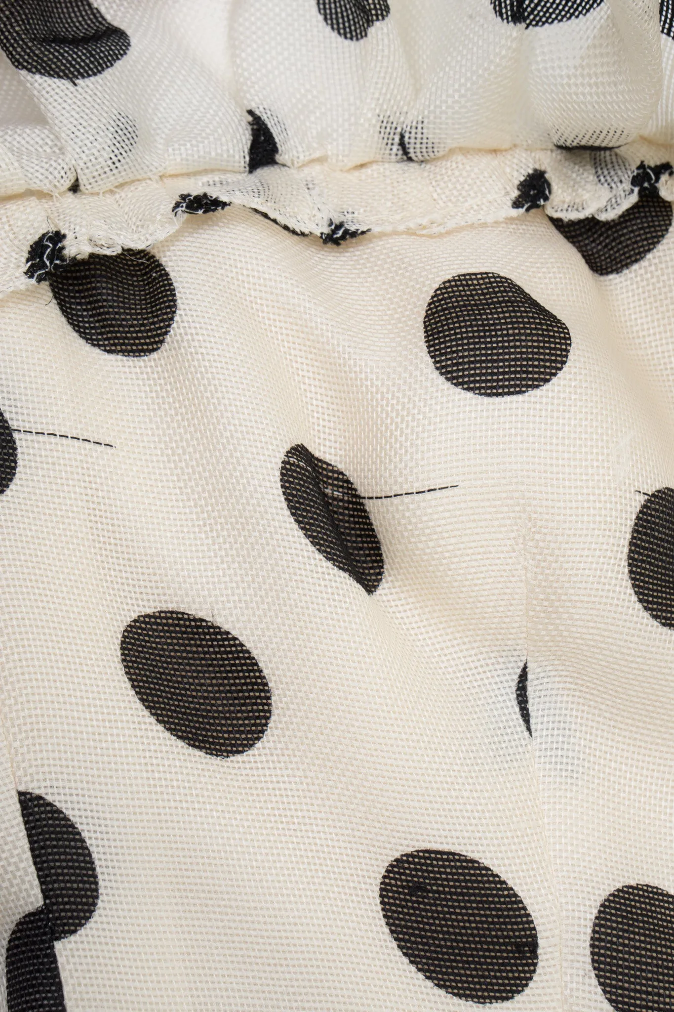 Tiered Polka Dot Peplum Gown