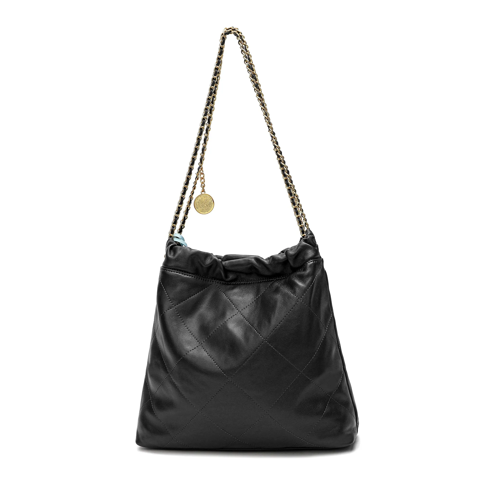 Tiffany & Fred Quilted Lambskin Leather Tote Bag