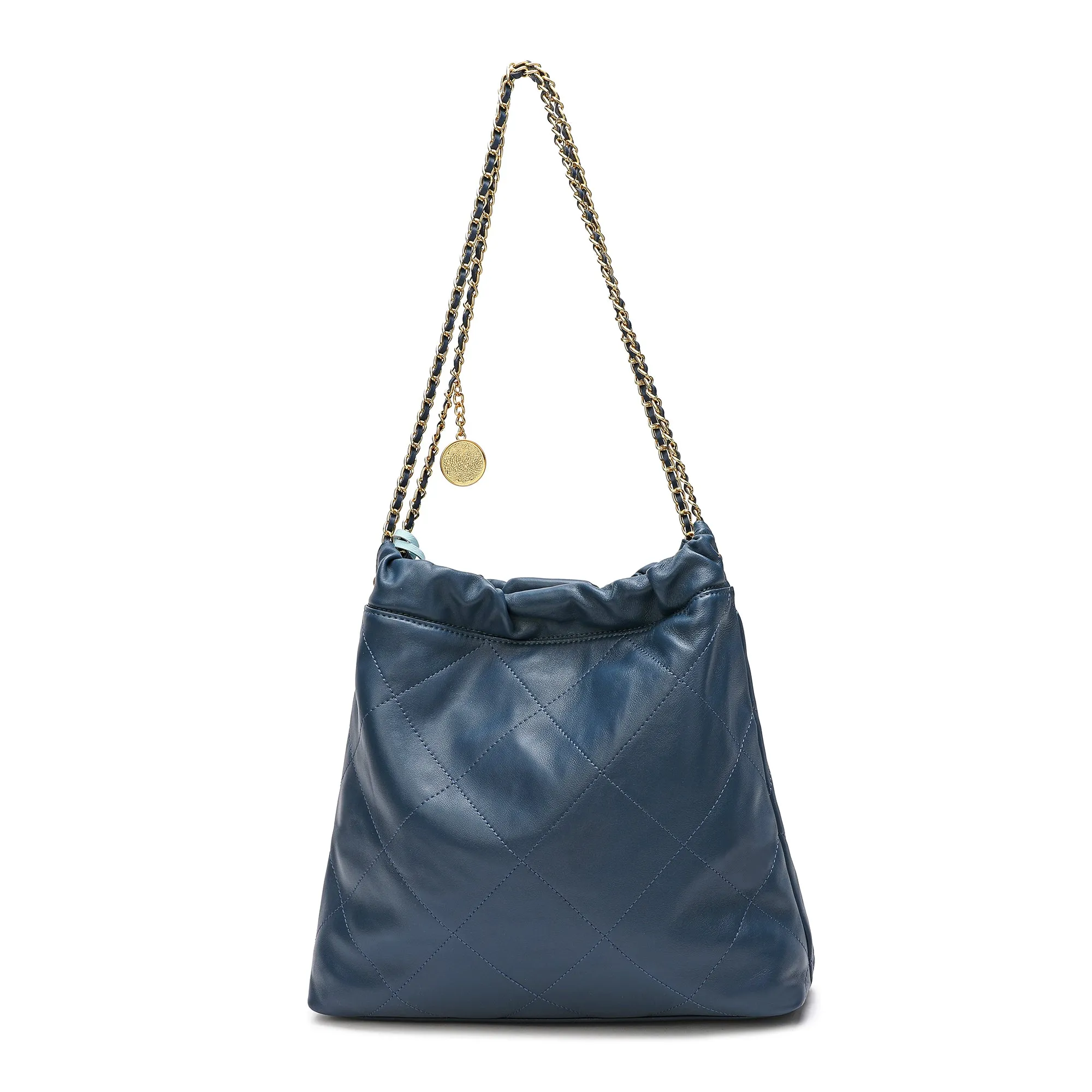 Tiffany & Fred Quilted Lambskin Leather Tote Bag