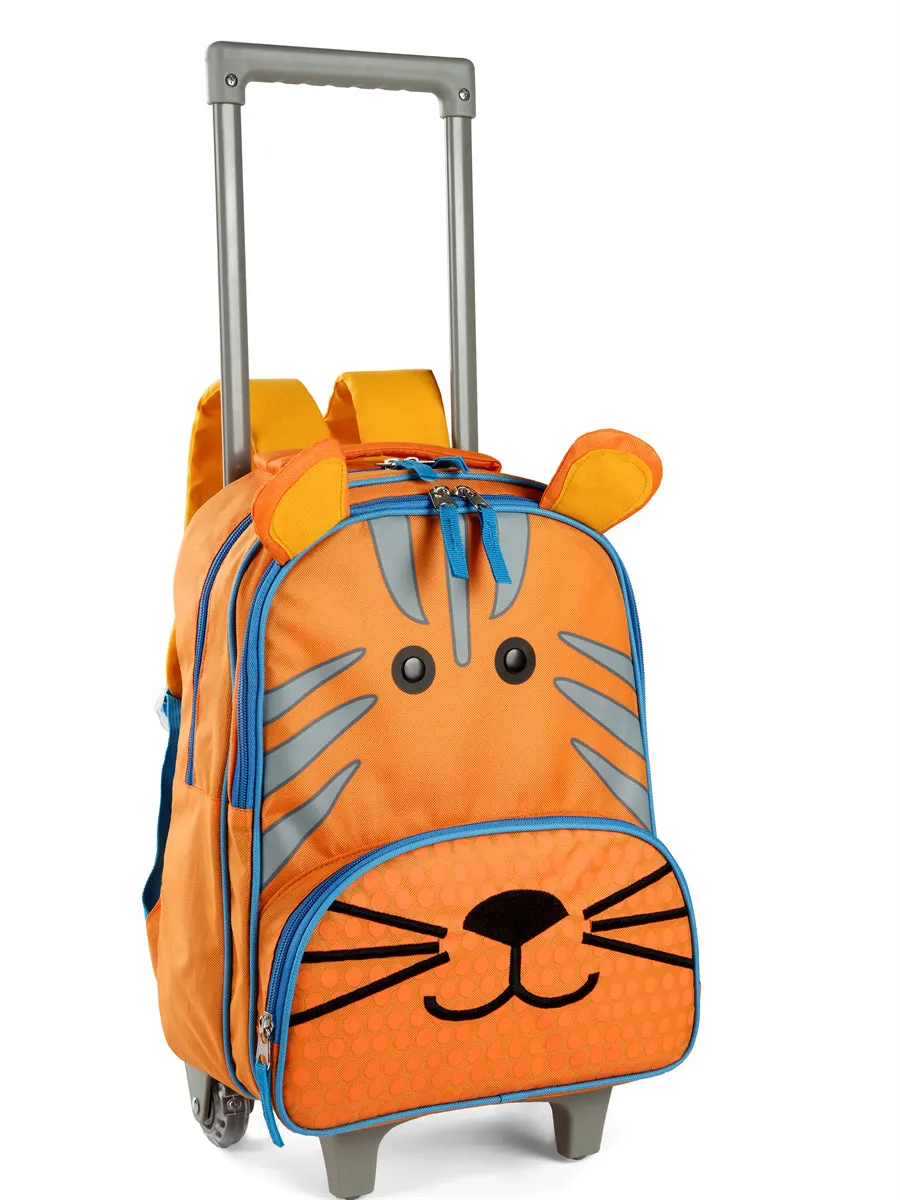 Tilami Lion 16 inch Double Handle Rolling Backpack