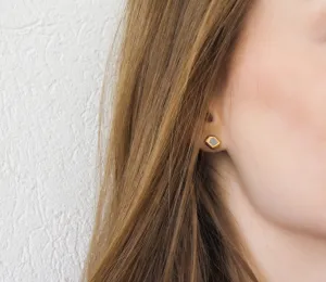 Tiny everyday gold & concrete nugget posts