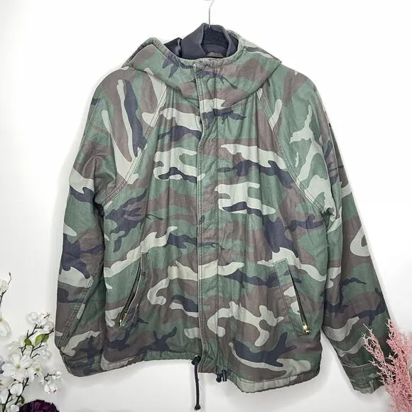 TNA x ARITZIA Christie Jacket Olive Green Camo Camouflage