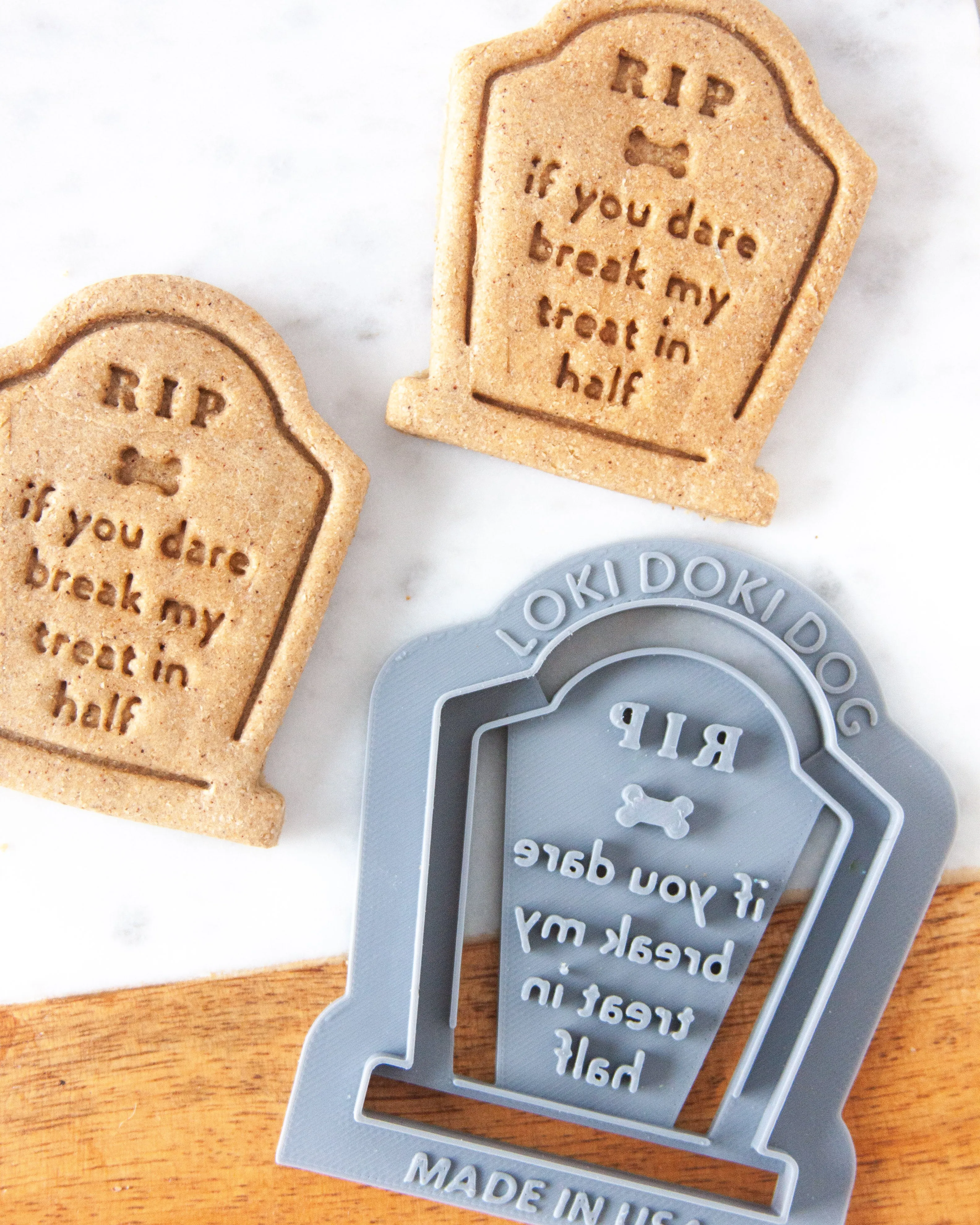 Tombstone Shape Halloween Dog Biscuit Cookie Cutter