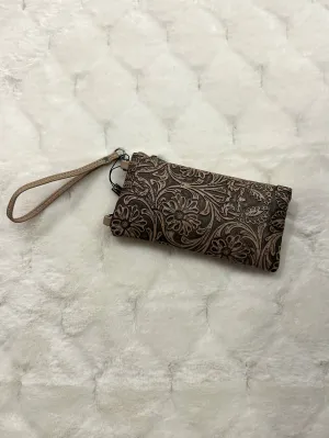 Tooled Crossbody: Beige