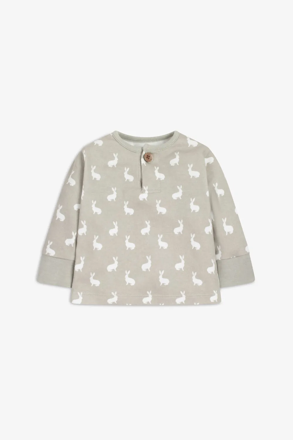 Top and Pants Set, fawn hare print